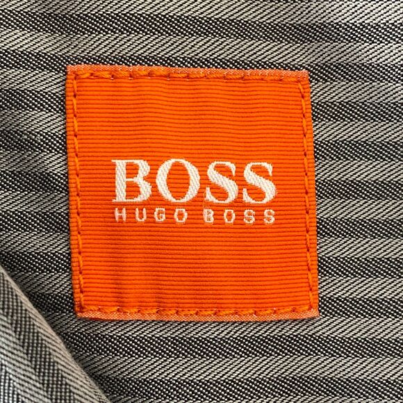 Hugo Boss Striped Cassette 2 Button Down Long Sleeve Shirt Men's Size XL - Picture 3 of 9